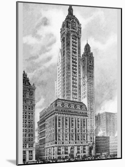 Singer Building, 1911-Moses King-Mounted Photo