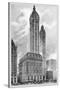 Singer Building, 1911-Moses King-Stretched Canvas