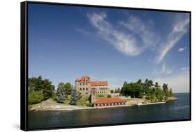 Singer Castle, 'American Narrows', St. Lawrence Seaway, Thousand Islands, New York, USA-Cindy Miller Hopkins-Framed Stretched Canvas
