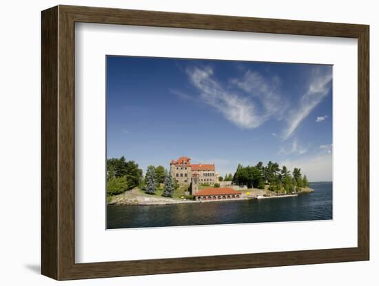 Singer Castle, 'American Narrows', St. Lawrence Seaway, Thousand Islands, New York, USA-Cindy Miller Hopkins-Framed Photographic Print