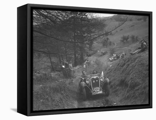 Singer competing in the MG Car Club Abingdon Trial/Rally, 1939-Bill Brunell-Framed Stretched Canvas