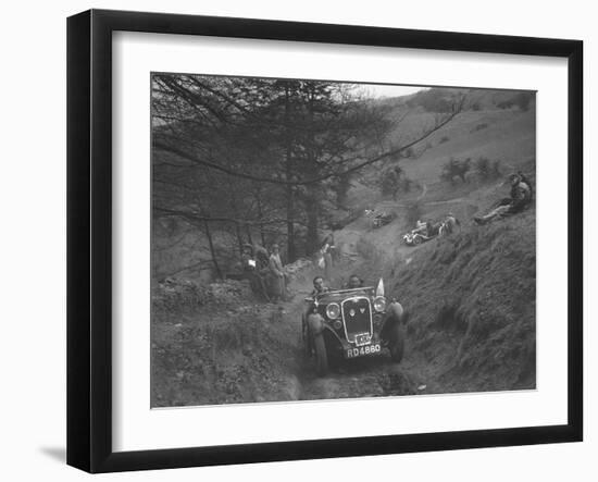 Singer competing in the MG Car Club Abingdon Trial/Rally, 1939-Bill Brunell-Framed Photographic Print