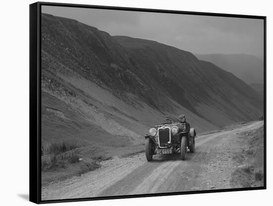 Singer competing in the MG Car Club Abingdon Trial/Rally, 1939-Bill Brunell-Framed Stretched Canvas