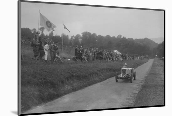 Singer competing in the Shelsley Walsh Hillclimb, Worcestershire, 1935-Bill Brunell-Mounted Photographic Print