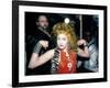 Singer Cyndi Lauper Flexing Her Muscles-Ann Clifford-Framed Premium Photographic Print