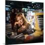 Singer Dalida in a Bookshop, C. 1968-null-Mounted Photo