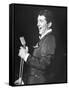 Singer Dean Martin Performing at the Sands Hotel-Allan Grant-Framed Stretched Canvas