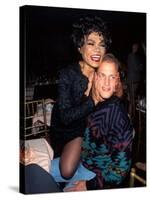 Singer Eartha Kitt and Actor Woody Harrelson-null-Stretched Canvas