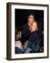 Singer Eartha Kitt and Actor Woody Harrelson-null-Framed Photographic Print