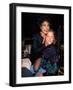 Singer Eartha Kitt and Actor Woody Harrelson-null-Framed Photographic Print