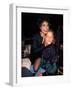 Singer Eartha Kitt and Actor Woody Harrelson-null-Framed Photographic Print