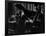 Singer Edith Piaf Holding Her Hands to Her Head While Performing with Pianist and Bass Player-Gjon Mili-Framed Premium Photographic Print
