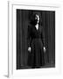 Singer Edith Piaf Singing on Stage-Gjon Mili-Framed Premium Photographic Print