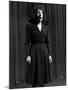 Singer Edith Piaf Singing on Stage-Gjon Mili-Mounted Premium Photographic Print