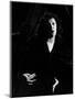 Singer Edith Piaf Singing on Stage-Gjon Mili-Mounted Photographic Print
