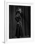 Singer Edith Piaf with Hands on Hips, Standing on Stage-Gjon Mili-Framed Premium Photographic Print