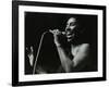 Singer Elaine Delmar Performing at Berkhamsted Civic Centre, Hertfordshire, 1986-Denis Williams-Framed Photographic Print