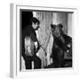 Singer Enrico Macias Playing the Guitar While a Bear Is Playing the Piano, 9 May 1967-null-Framed Photo