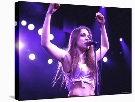 Singer Fiona Apple Performing-Dave Allocca-Stretched Canvas