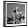 Singer Frankie Laine During a Concert-Martha Holmes-Framed Premium Photographic Print