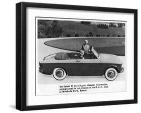 Singer Gazelle Convertible, Woodcote Park, Epsom, Surrey, C1956-C1963-null-Framed Giclee Print