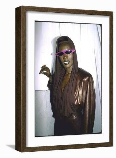 Singer Grace Jones-Ann Clifford-Framed Photographic Print