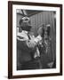 Singer Harry Belafonte Performing at a Recording Session-Yale Joel-Framed Premium Photographic Print