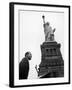 Singer Harry Belafonte, Speaking at Civil Rights Rally at Statue of Liberty-Al Fenn-Framed Premium Photographic Print