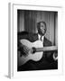 Singer Huddie Ledbetter known as Leadbelly-Bernard Hoffman-Framed Premium Photographic Print