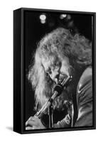 Singer Ian Anderson Playing the Flute During a Rehearsal for a TV Special-Ralph Crane-Framed Stretched Canvas