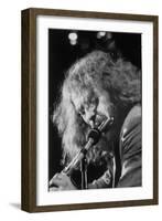 Singer Ian Anderson Playing the Flute During a Rehearsal for a TV Special-Ralph Crane-Framed Photographic Print