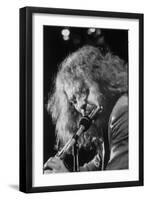 Singer Ian Anderson Playing the Flute During a Rehearsal for a TV Special-Ralph Crane-Framed Photographic Print