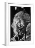 Singer Ian Anderson Playing the Flute During a Rehearsal for a TV Special-Ralph Crane-Framed Photographic Print