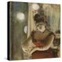 Singer in a Cafe-Edgar Degas-Stretched Canvas