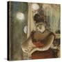 Singer in a Cafe-Edgar Degas-Stretched Canvas