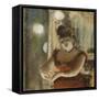 Singer in a Cafe-Edgar Degas-Framed Stretched Canvas