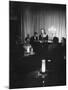 Singer Julie London Performing in a Nightclub-null-Mounted Premium Photographic Print