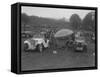 Singer Le Mans and MG J2 at the MG Car Club Rushmere Hillclimb, Shropshire, 1935-Bill Brunell-Framed Stretched Canvas