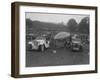 Singer Le Mans and MG J2 at the MG Car Club Rushmere Hillclimb, Shropshire, 1935-Bill Brunell-Framed Photographic Print