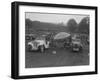 Singer Le Mans and MG J2 at the MG Car Club Rushmere Hillclimb, Shropshire, 1935-Bill Brunell-Framed Photographic Print