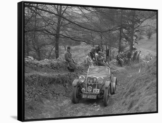 Singer Le Mans competing in the MG Car Club Abingdon Trial/Rally, 1939-Bill Brunell-Framed Stretched Canvas