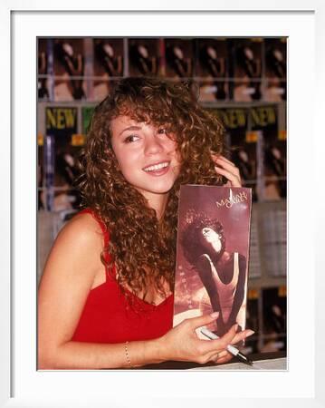 mariah c signed mount framed