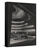Singer Marian Anderson Performing for an Audience at Carnegie Hall-Gjon Mili-Framed Stretched Canvas