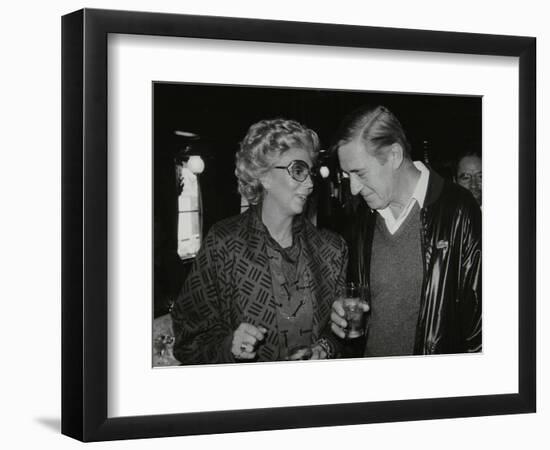 Singer Marian Montgomery and Drummer Jack Parnell, London, 1984-Denis Williams-Framed Photographic Print