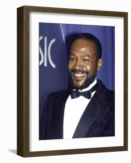 Singer Marvin Gaye-David Mcgough-Framed Premium Photographic Print