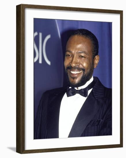 Singer Marvin Gaye-David Mcgough-Framed Premium Photographic Print