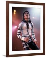 Singer Michael Jackson Performing-David Mcgough-Framed Premium Photographic Print