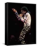 Singer Michael Jackson Performing-David Mcgough-Framed Stretched Canvas