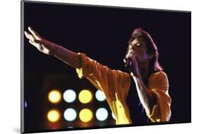 Singer Mick Jagger of the Rock Band the Rolling Stones Performing at Live Aid Concert-David Mcgough-Mounted Photographic Print