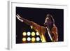 Singer Mick Jagger of the Rock Band the Rolling Stones Performing at Live Aid Concert-David Mcgough-Framed Photographic Print